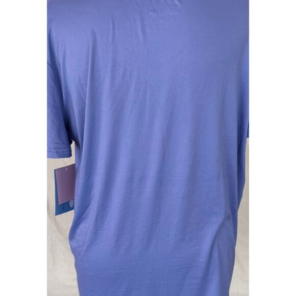 Hanes Large Cloud Knit Blue Comfort Sleep V Neck Short Sleeve Top NEW NWT - Picture 8 of 10